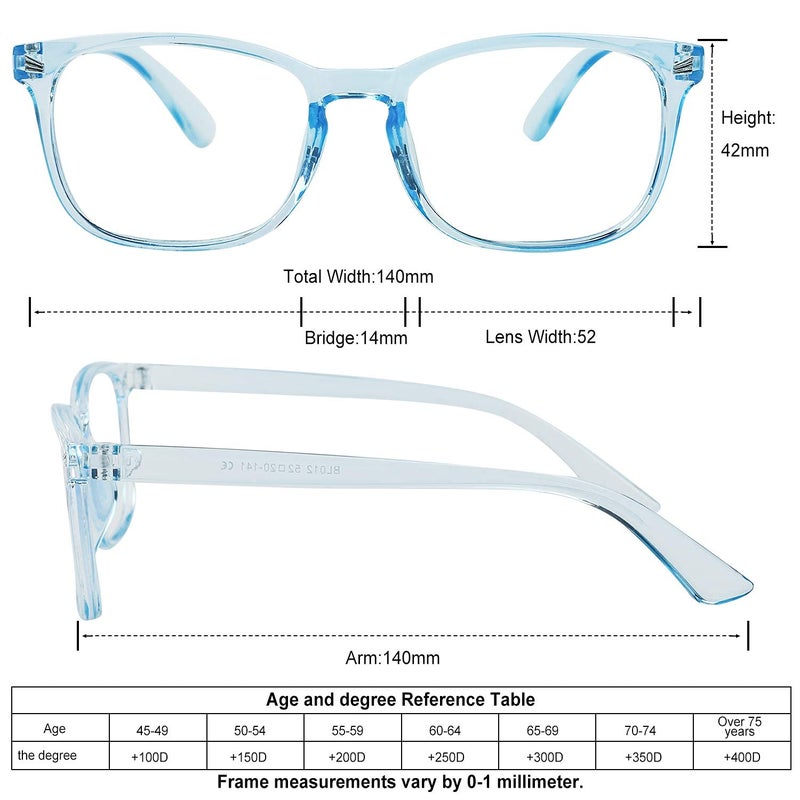 Iflash Blue Light Blocking Glasses Gaming Filter Transparent Square Eyeglasses for Eye Protection Men Women, Computer/Tablet/Laptop/Mobile/TV, Anti-blue & Anti eyestrain - Image 5