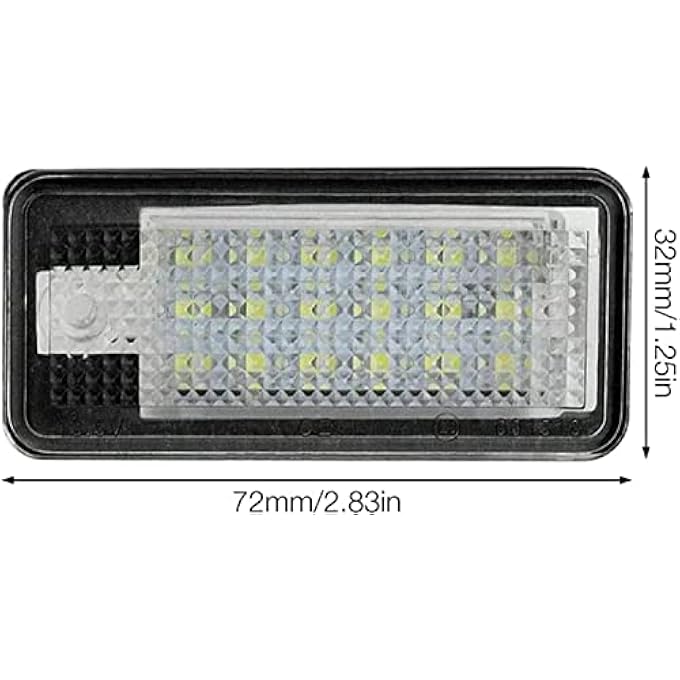 SYOSI Led License Plate Lights 2Pack Rear Number Plate Light Lamps For Audi Q7 A3 S3 A4 S4 Rs4 A6 C6 S6 Rs6 A8 S8 Vehicles - Image 3