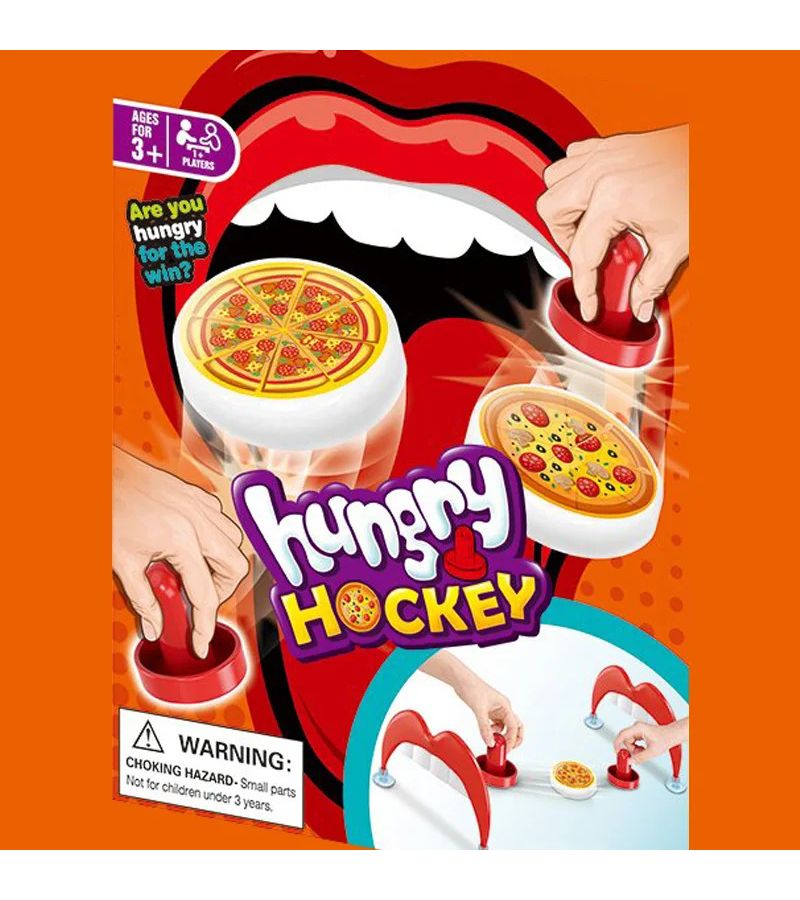 New Family Interactive Desktop Hockey Game Toys Funny Hungry Pizza Hockey Board Games For Kids Educational 1 Set - Image 2