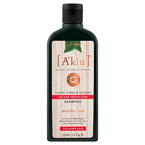 A'kin Ylang Ylang & Quinoa Colour Protection Shampoo For Colour Treated Hair, Free From Parabens, Sulfates and Silicones, 225 ml - Image 1
