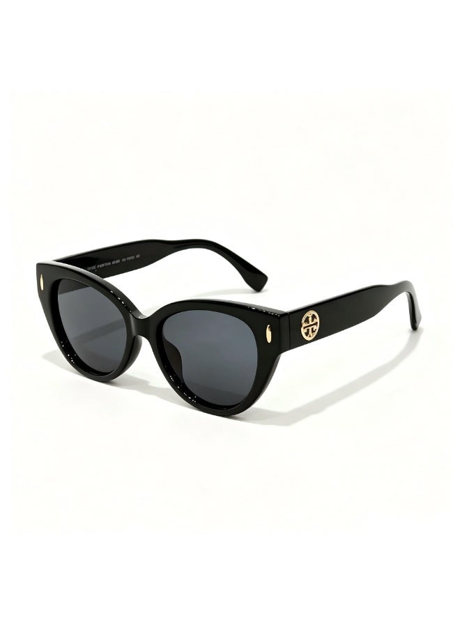 Tory Burch Cat-Eye Sunglasses for Women, Black - Image 2
