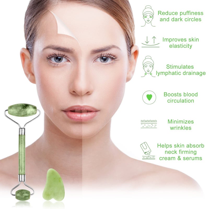 eyxformula Neck Beauty Device & Facial Sculpting Tools Set of 3 - Neck Toning Exerciser + Jade Roller for Face + Gua Sha - to Improve Saggy Skin Rejuvenation & Double Chin, Define Jaw Line And Shape Vline - Image 4