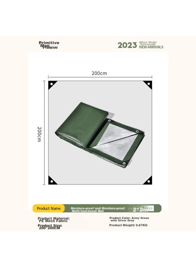 Primitive Man Yuanren Moisture-proof Mat, Outdoor Ground Mat, Camping Thickened Picnic Tent, Outdoor Cooking Waterproof Mat, Portable Ground Cloth - Image 1