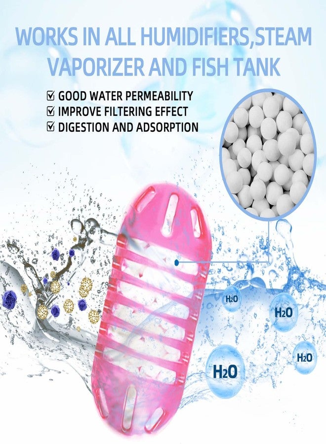 Cleangela 15 Pack Universal Humidifier Cleaner, Demineralization Cartridge for Humidifier Compatible with All Humidifiers and Fish Tanks Cleaning Ball, Purifies Water, Reduce Scale and White Dust, Pink - Image 3