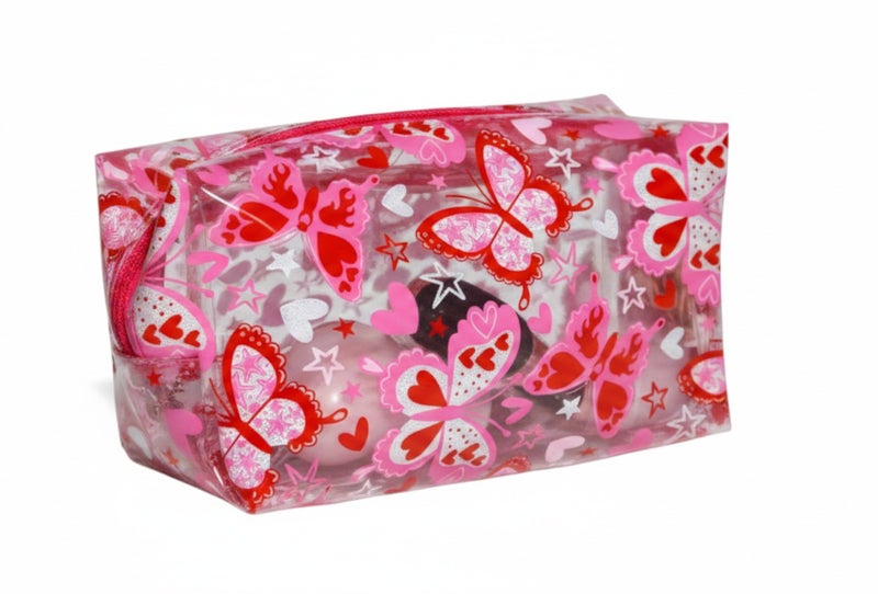 باول كريتيف مقلمة  Glitter Butterflies Clear - PVC رقم PM24444 - Image 1
