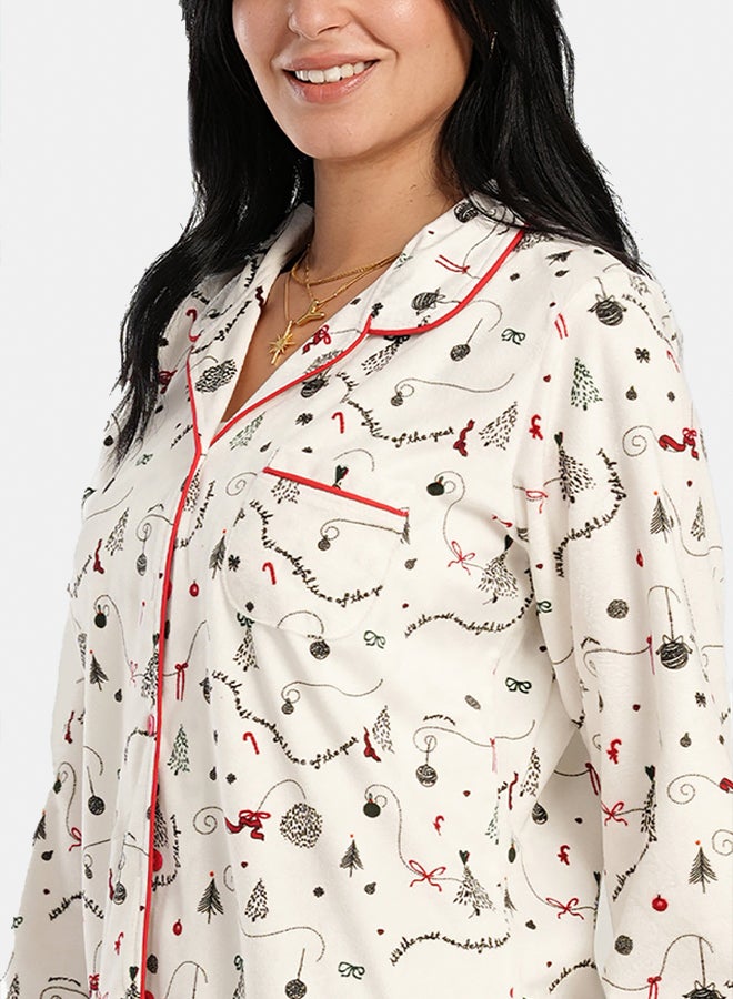 Carina Christmas Theme Night Shirt - Image 3