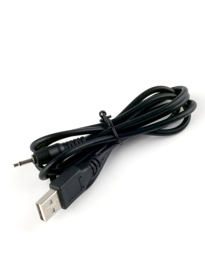 2.5mm Audio Charging Cable Usb To Dc Mono Charging Cable 3.5mm Mono Charging Cable-Color:2.5 Mono-straight Black 1 M (24AWG)  - Image 1
