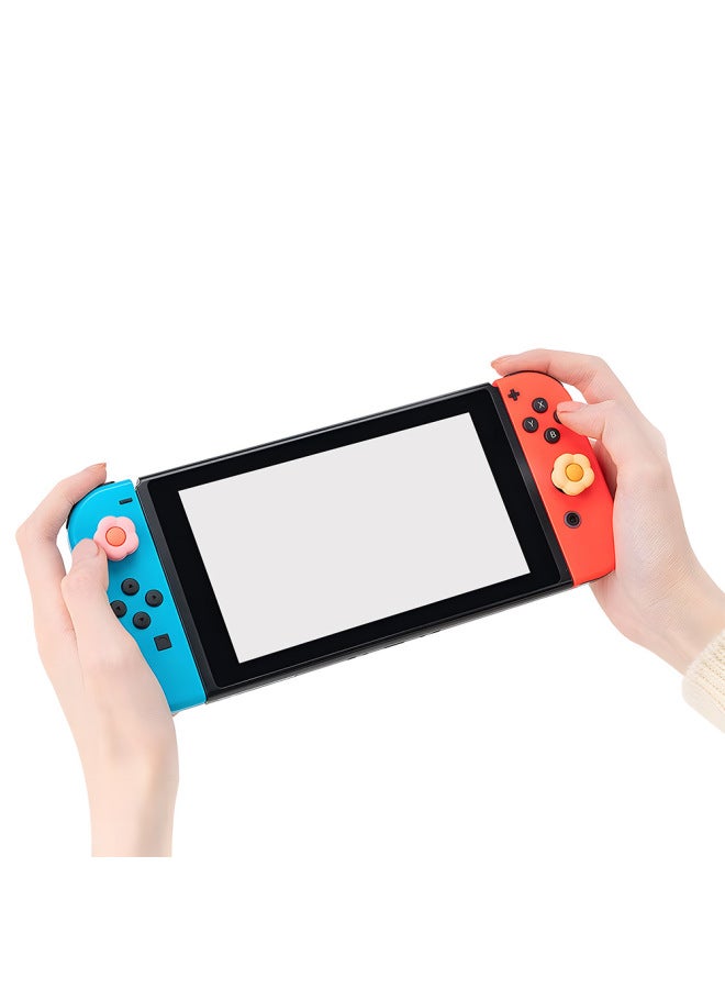 AMOGMO Love Flower Rocker Cap For Nintendo Switch Handle Silicone Non-slip Game Rocker Protection-Product Color:sw_❤20  - Image 4