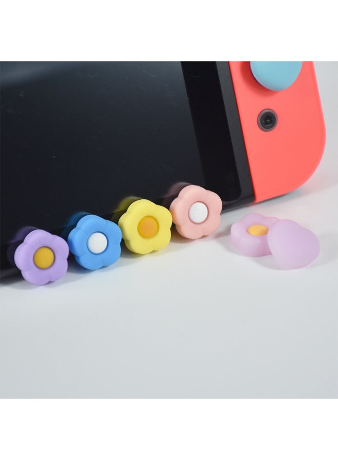 AMOGMO Love Flower Rocker Cap For Nintendo Switch Handle Silicone Non-slip Game Rocker Protection-Product Color:sw_❤20  - Image 2