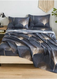 LUNA Home 4 Pieces Bedsheet Set, Brown Color.  - Image 5