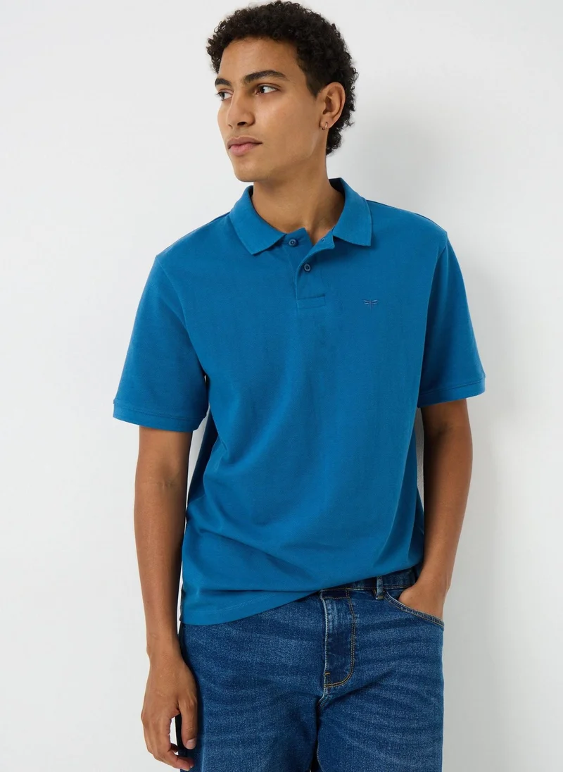 ماتلان Dark Blue Plain Polo Shirt