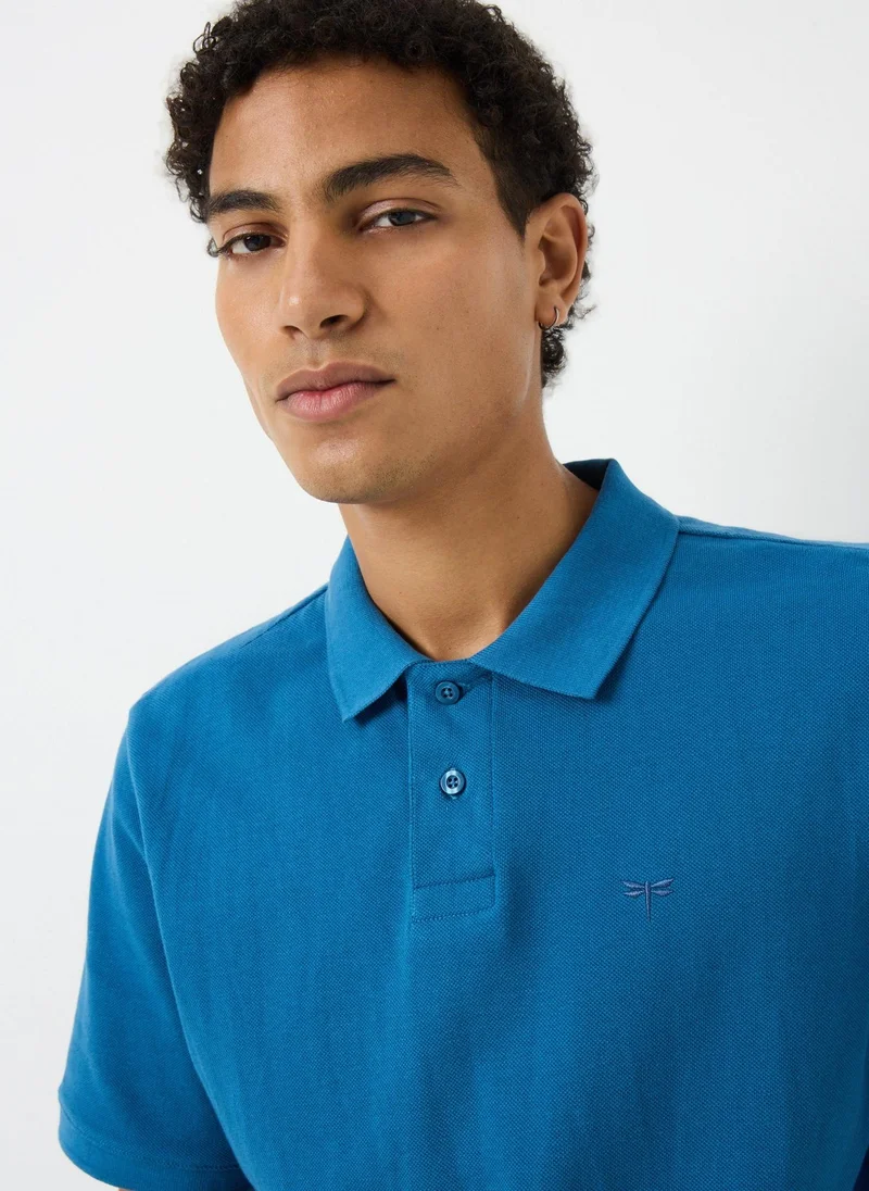 ماتلان Dark Blue Plain Polo Shirt