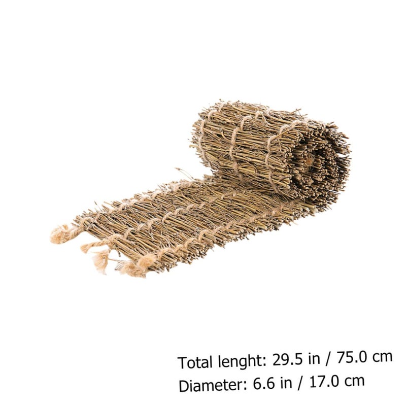 Woven Tea Cushion Mat 75X17X0 5CM Compact Lightweight Photography Background Prop - Image 3