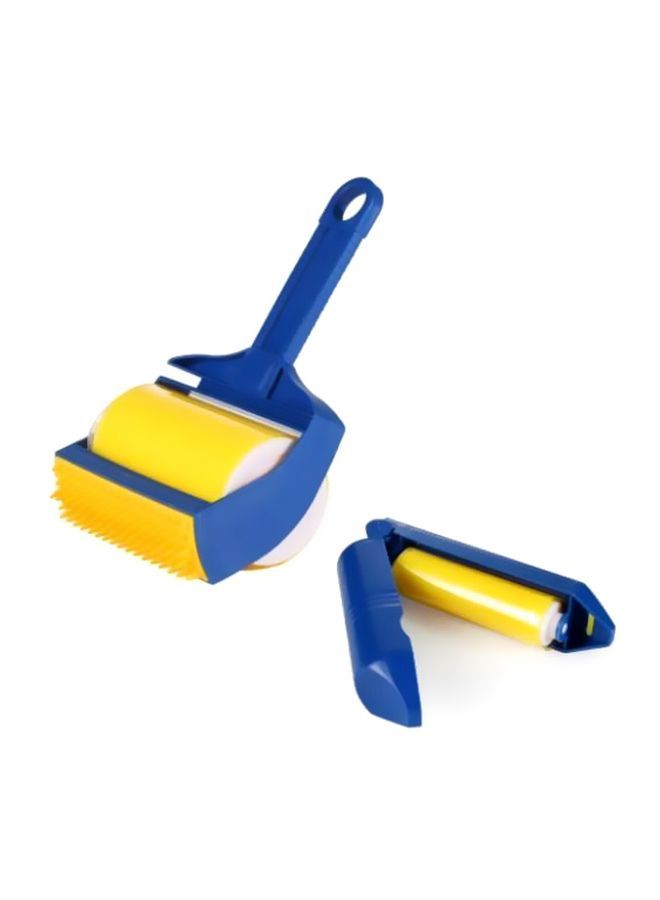 NIBEMINENT Sticky Lint Remover And Built-In Finger Set Blue/Yellow - Image 2