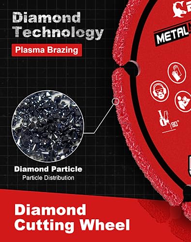 EZARC Diamond Cutting Wheel 3 x 3/8 Inch, 5000+ Cuts on Metal, 2 Pack, Gray, Die Grinder, Diamond Material - Image 2