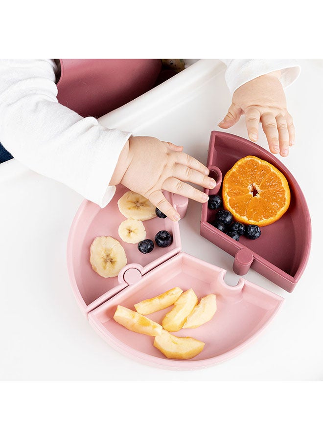 Minikoioi Puzzle Plate - Pink, Rose - Image 2