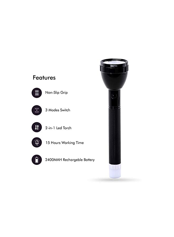 GEEPAS GFL4687 Rechargeable LED Flashlight  - Image 3
