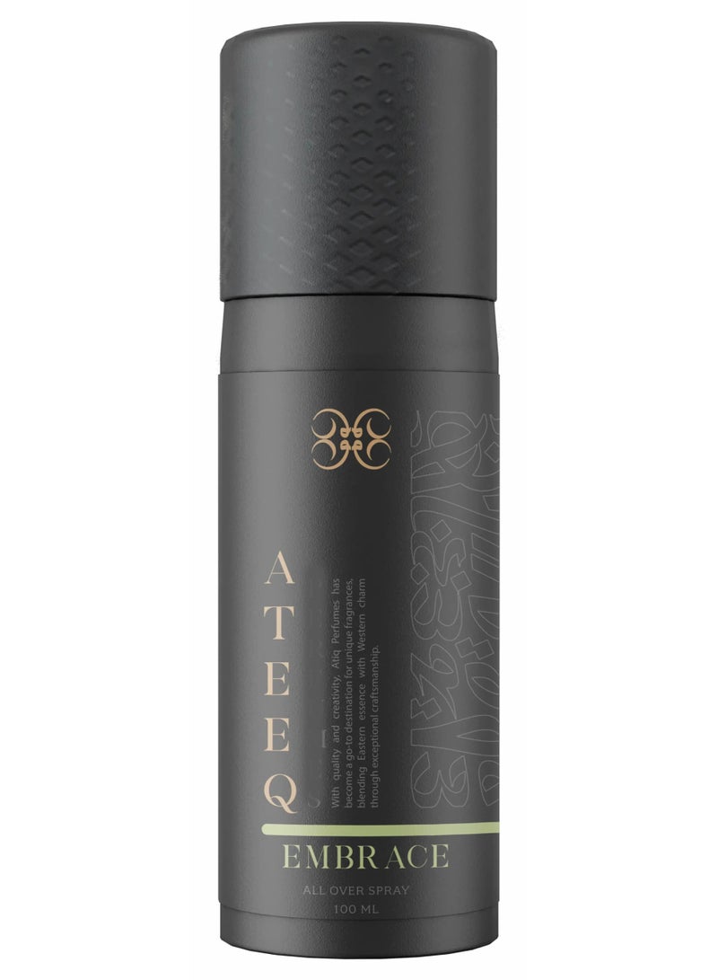 EMBRACE All Over Body Spray Exquisite Blend of Mango and White Flowers with Vanilla and Musk for a Refreshing Lasting Scent 250ml