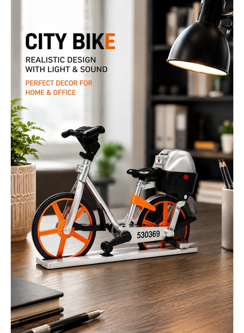 Mini City Bike Toy Model for Kids – Realistic Bicycle Play Toy with Storage Box for Boys and Girls Ages 3+ Indoor Pretend Play Gift - Image 2