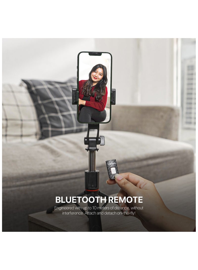 FANTECH Selfie stick tripod, retractable, 360° rotation, wireless remote control, detachable phone holder, lightweight and portable, compatible with iPhone, Samsung, Android, perfect for travel and video blogging - Image 4