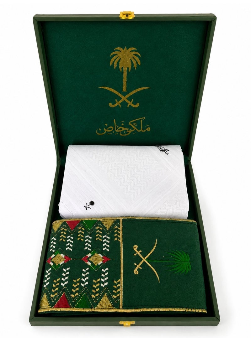 Luxury Royal Box for Men – Elegant Shemagh + Scarf in a Luxurious Gift Box, a Distinctive Men's Gift Set Ready for Presentation - Image 1