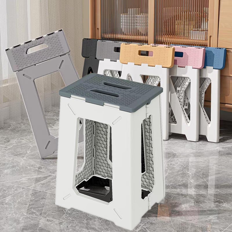 JIEYUAN Foldable Bath Shower Safety Chair Seat, 17.7" High Anti-Slip Bench Bath tub Stool for Elderly or Seniors (ShowerChair Grey) - Image 3