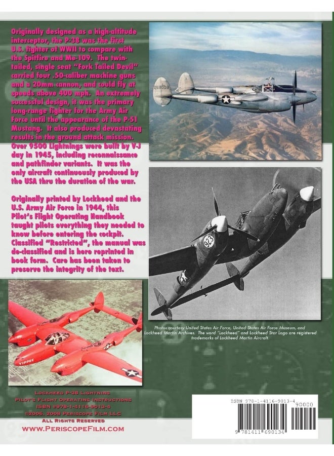 Lockheed P-38 Lightning Pilot's Flight Manual  - Image 2