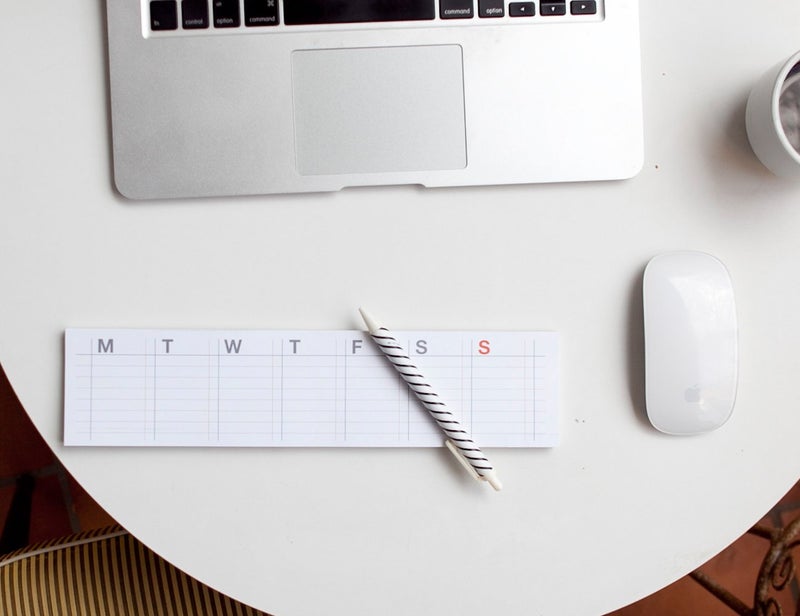 JSTORY Sticky Planner Adhesive Paper Note Columnar Scheduler Organizer to-do One Size Weekly White - Image 2