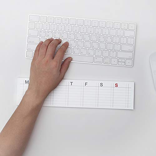 JSTORY Sticky Planner Adhesive Paper Note Columnar Scheduler Organizer to-do One Size Weekly White - Image 4