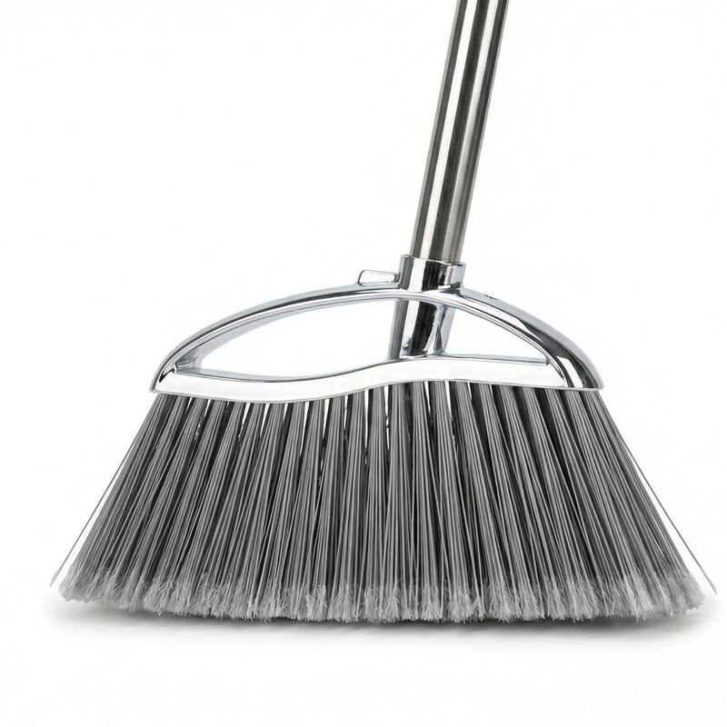 GLOYY Outdoor Stiff Bristles Angle Broom Heavy Duty Sweeping Patio Broom with Long Handle for Garage Garden Commercial and Industrial - Image 2