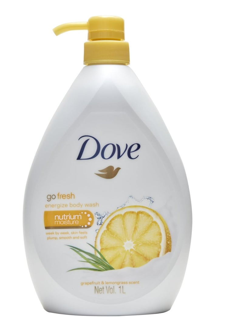 Dove Body Wash With Grapefruit and Lemongrass Scent 1000ml - Image 1
