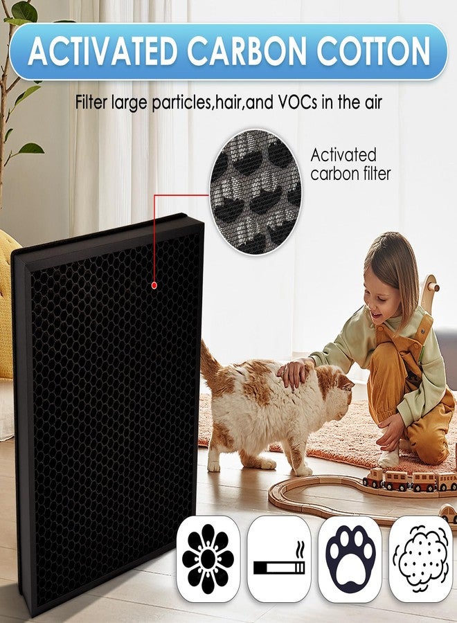 CHAIN PEAK 2 Pack Vital 200S-P Replacement Filter for LEVOIT Vital 200S-P Air Purifier, LAP-V201S-KUS, LAP-V201S-WUS, Vital 200S H13 True HEPA Filter, 3-in-1 Activated Carbon Filters, #Vital 200S-RF - Image 2