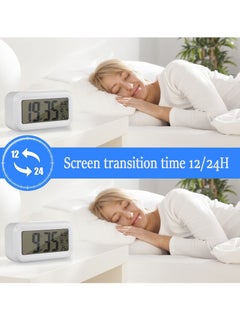WENTCCION Digital Alarm Clock, Alarm Clock With Numbers, Led Digital Sleep Smart Watch, Indicates Date And Temperature On Screen, With Alarm Clock, With 12/24 Hour Switch, Simple Operation (Smart alarm clock)  - Image 4
