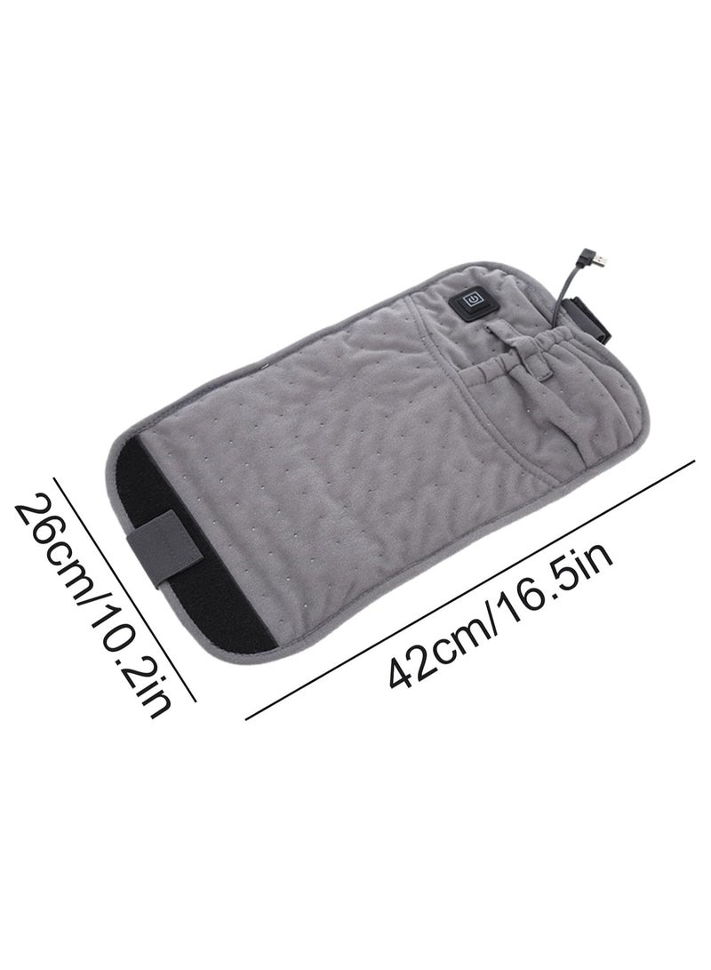 general USB Heating Waist Belt Lower Back Cordless Heat Pads Comforting Relaxation Back Support Heating Belt Velvet Surface - Image 4