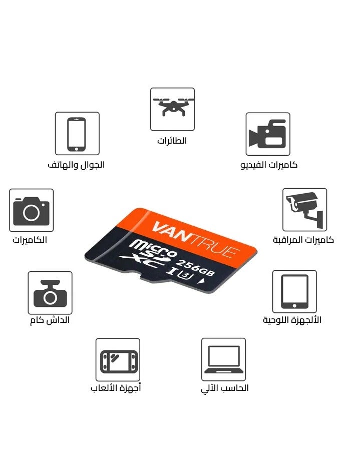 فانترو بطاقة ذاكرة فانترو بسعة 128 جيجابايت مع محول SD - Image 3