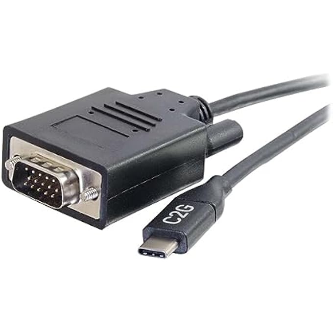 USB ADAPTER, VIDEO ADAPTER, USB C TO VGA, BLACK, 6 FEET (1.82 METERS), CABLES TO GO 26895