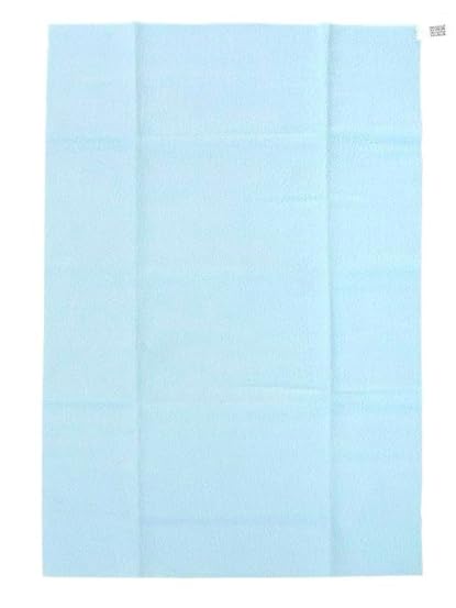 Baby Bed Protector Sheet | Reusable, Waterproof, Quick-Dry, Soft Cotton Fabric, Small Size 17x29 cm | Blue | for Newborn & Toddler  - Image 2