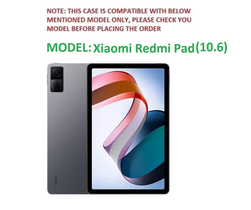 Dairy Type Tablet Flip Cover Case for Xiaomi Redmi Pad (10.6) inch Tablet - (Tan Brown)