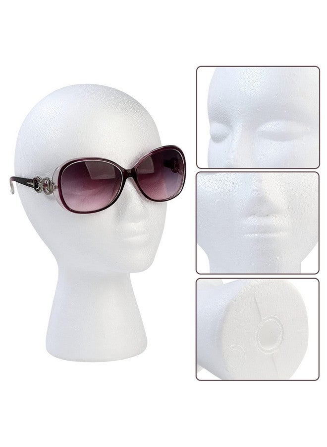 Balabala 3 Pcs Foam Wig Head Female Styrofoam Mannequin Hairpieces Stand Holder Cosmetics Model Head Wig Display For Style Model Display Hair Hats Hairpieces Mask Salon And Travel - Image 3