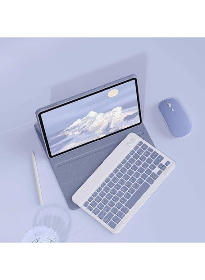 Keyboard Case Compatible with Honor Pad 9 12.1 Inch 2023, Detachable Wireless Keyboard Slim Leather Smart Cover with Mouse For Honor Pad 9 12.1''