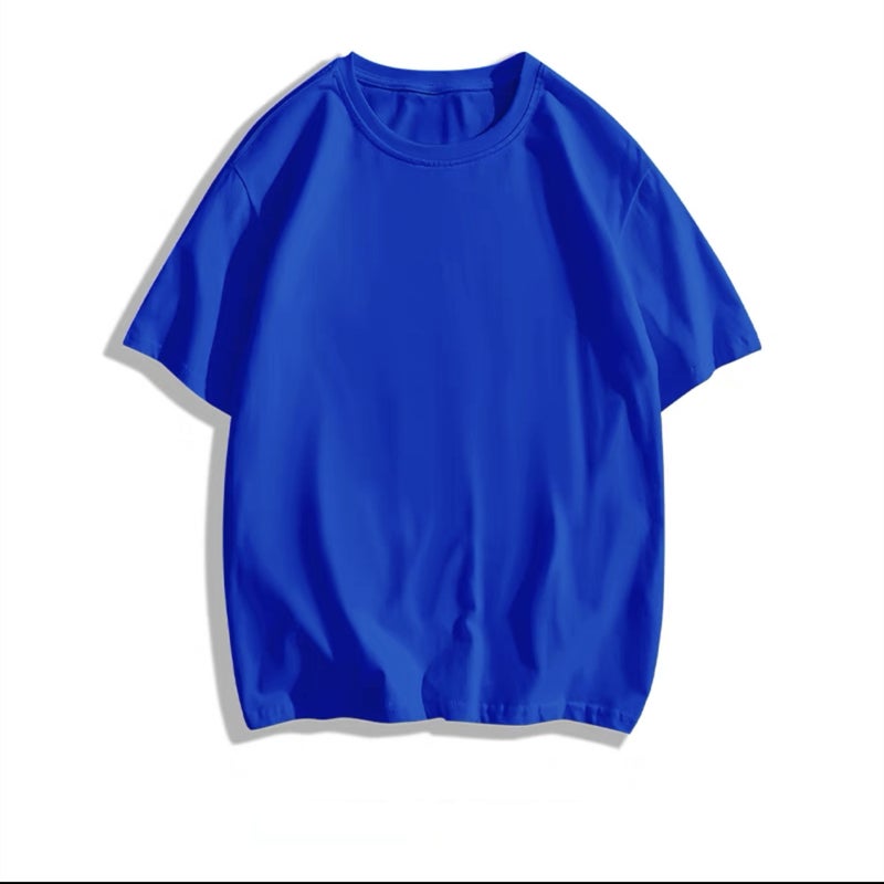 Men'S Five-Point Short-Sleeved T-Shirt Summer Men'S Fashion Brand T-Shirt Simple All-Match Solid Color Plus Size Half-Sleeved Base Shirt Ins Fashion - Image 1