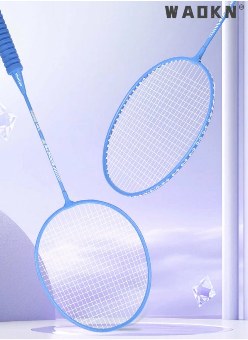 Generic - Badminton Racket Set, Lightweight Professional Badminton Racket Set for Badminton Racquets Badminton Rackets Set, Lightweight Badminton Rackets Professional Set with 3 Nylon Ball, 1 Badminton Bag - Image 1