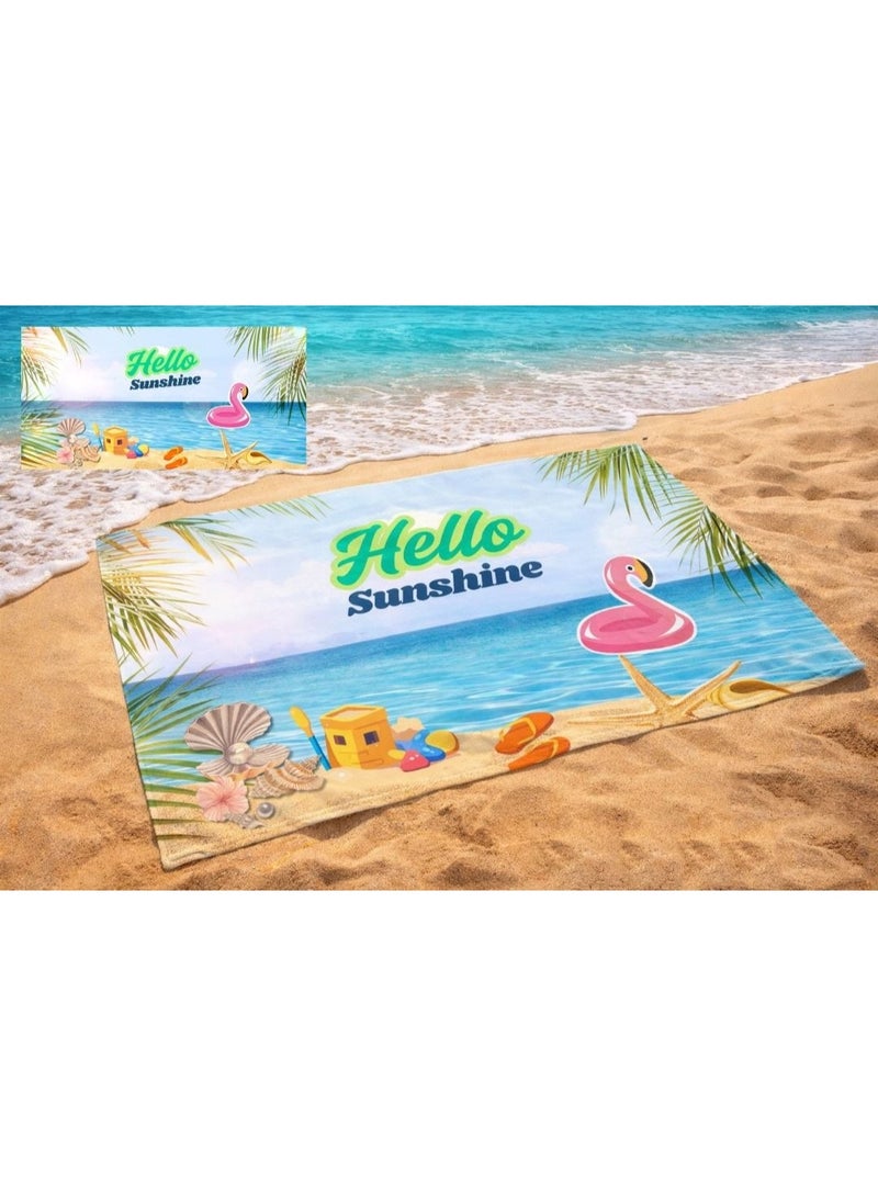 Microfiber Quick Dry Beach Blanket, Towel, Suitable For Swimming,Travel, Camping,Yoga Mat Outings Summer Beach Essentials - Image 4