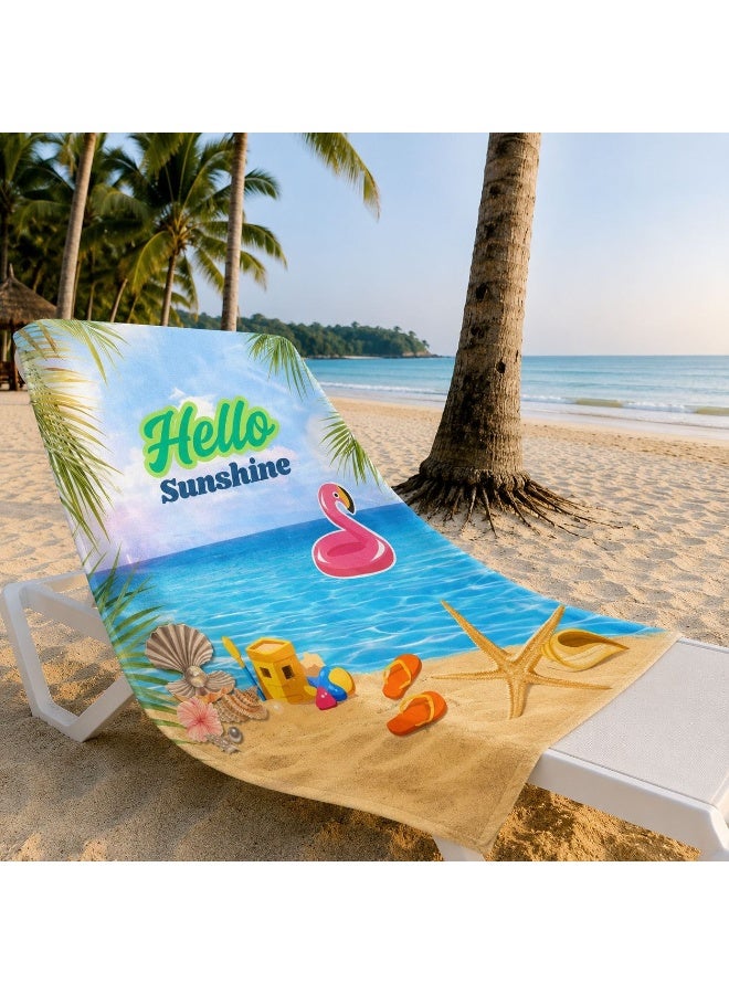 Microfiber Quick Dry Beach Blanket, Towel, Suitable For Swimming,Travel, Camping,Yoga Mat Outings Summer Beach Essentials - Image 3