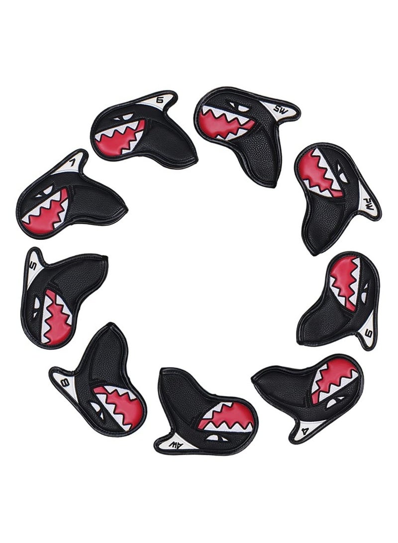 Generic Thick PU Leather Golf Iron Covers with Embroidered Numbers, Fits Clubs 4-9/A/P/S, Compatible with All Brands, Unisex (Set of 9)  - Image 5