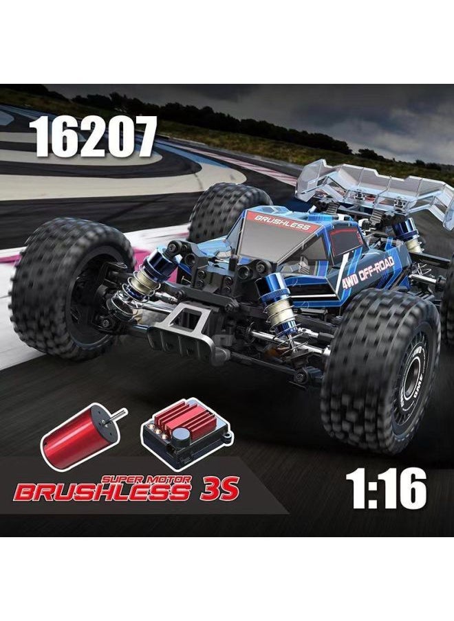 Generic Meijiaxin Remote Control Car Brushless Version 3s Electric Racing Car V3 Version 16207 1:16 Brushless 16 208 162-Color:16207 (3S Battery Configuration)  - Image 2