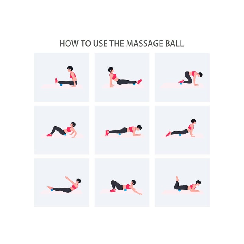 Barakah Peanut Massage Ball, Double Lacrosse Ball Deep Tissue Roller Trigger Point Ball Yoga Massage Ball Bodywork Therapy Ball for Physical Therapy Myofascial Release Muscle Relaxer Acupoint Massage - Image 4