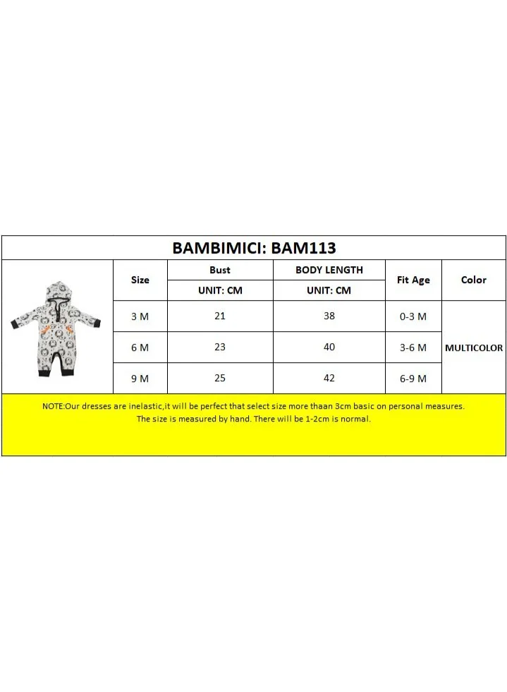 بمبىمىشى بودي سوت بامبي ميتشي بطبعة أسد مع هودي - رمادي