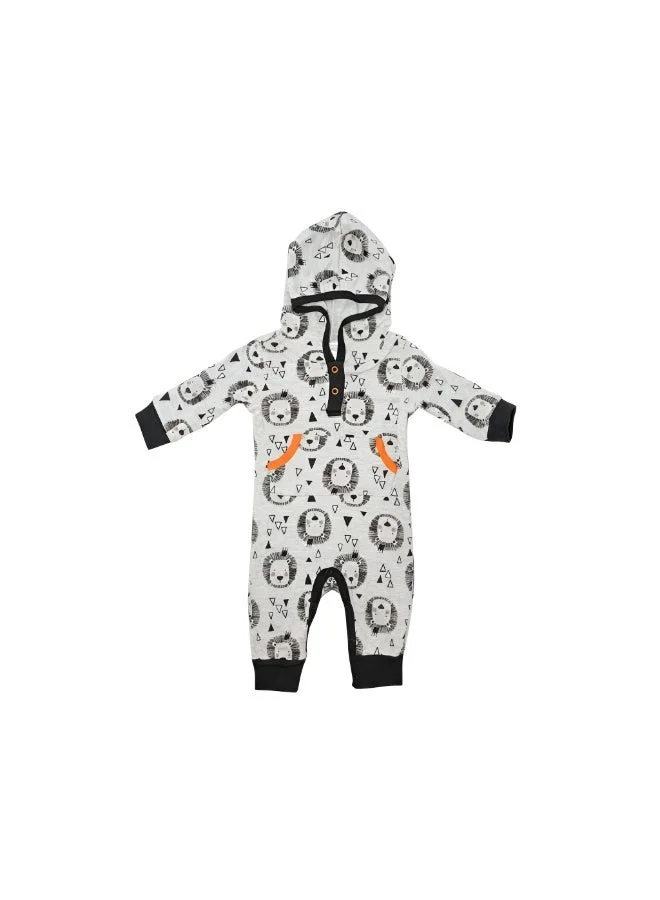 بمبىمىشى بودي سوت بامبي ميتشي بطبعة أسد مع هودي - رمادي