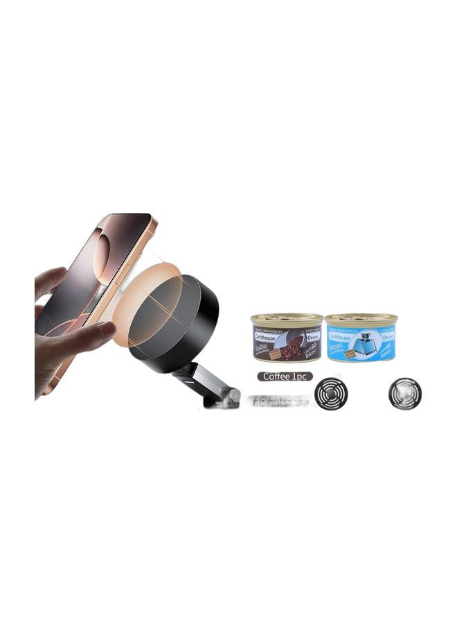 2-in-1 Car Accessory Kit: Long-Lasting Organic Air Fresheners (Coffee + Cologne) + Multi-Angle Phone Stand - Image 1